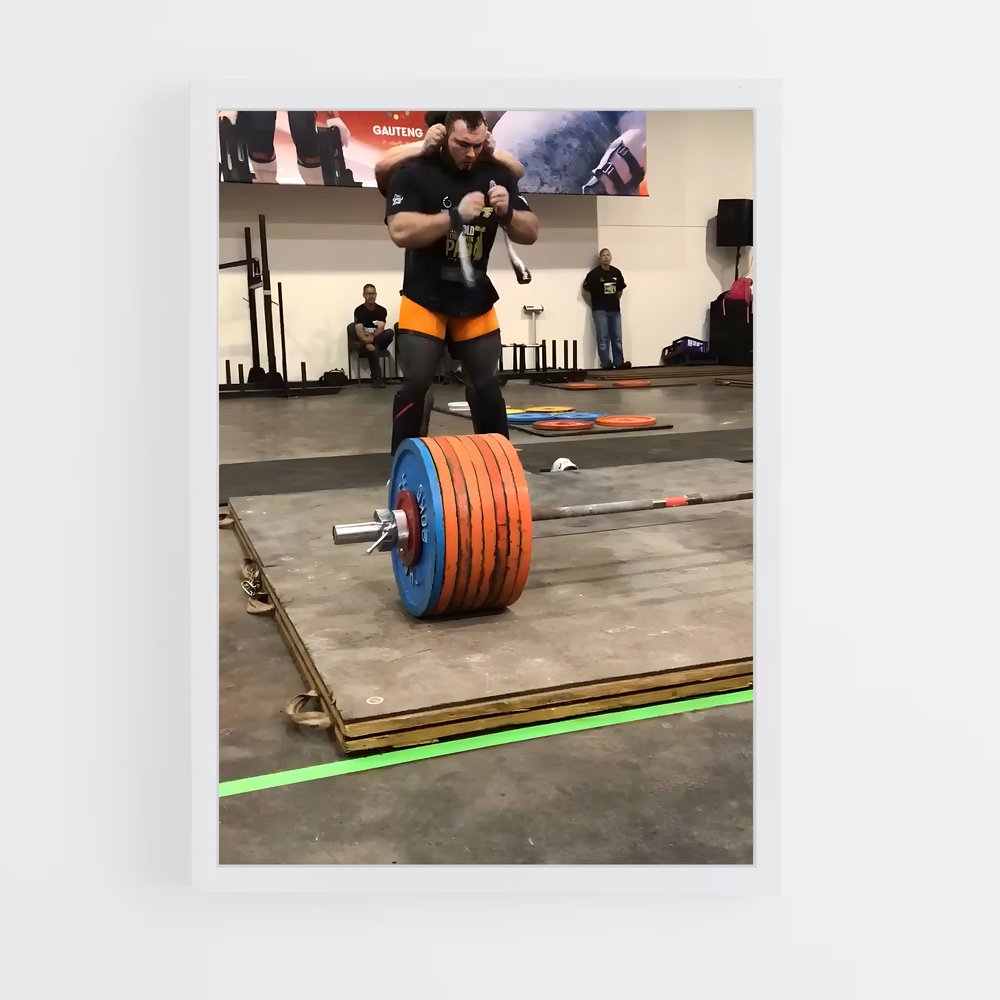 Poster Oleksii novikov – affiche Powerlifting (vue 3)